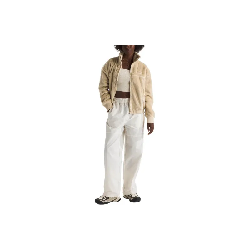 THE NORTH FACE Osito Lu Velvet-feel Coat Women's Gravel Stone Color-1