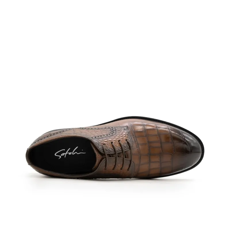 Satchi Dress Shoes Men's Coffee-3