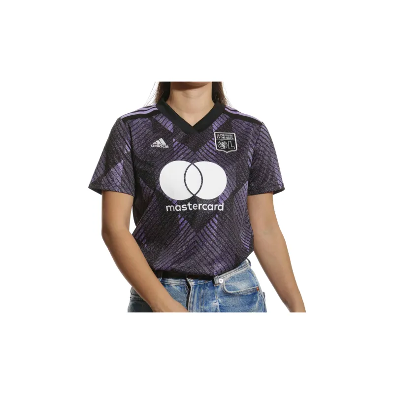 Adidas OLYMPIQUE LYONNAIS 22/23 THIRD JERSEY Soccer Jerseys Women's Black-2