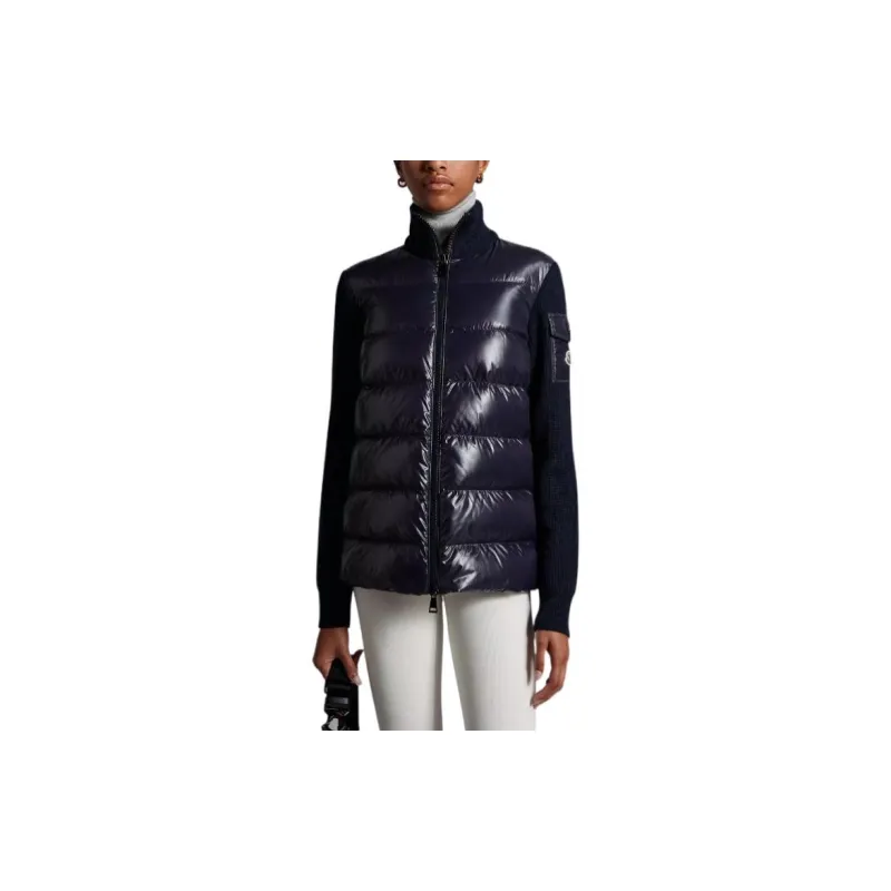 Moncler FW22 Down Jacket Women's Navy Blue-3