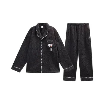 GUKOO x Hello Kitty/ Sanrio Series Pajama Set Men's Obsidian Black