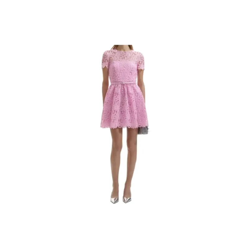 Self portrait Guipure Laced Mini Dress-1