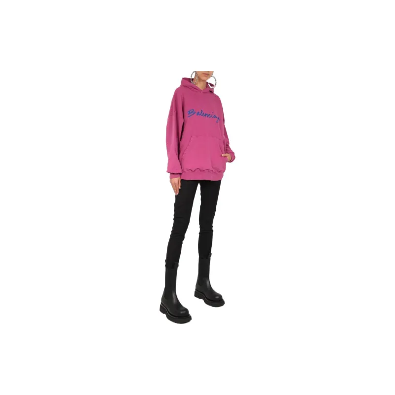 Balenciaga Sweatshirts Women's Rose Red-2