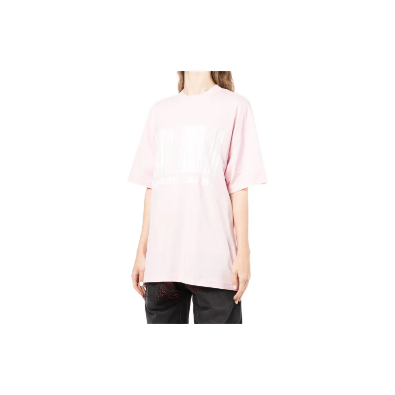 Vetements T-Shirts Women's Pink-3