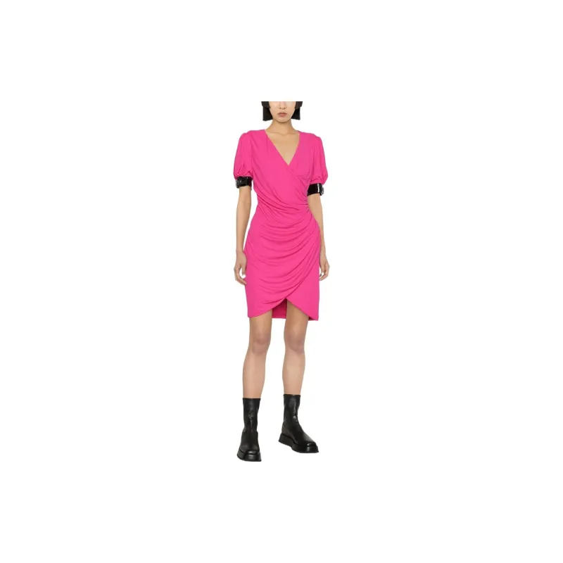 MOSCHINO Short-Sleeved Dresses Women's Rose Red-1