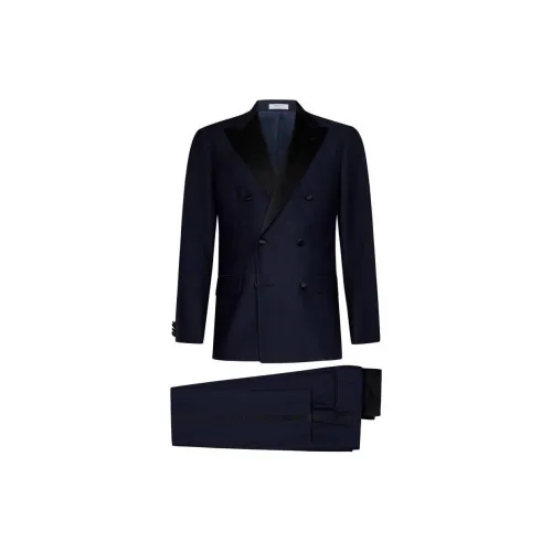 Boglioli Business Suits Men Marine Blue