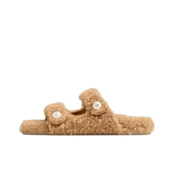 Jimmy Choo Slide Slippers Women's Brown
