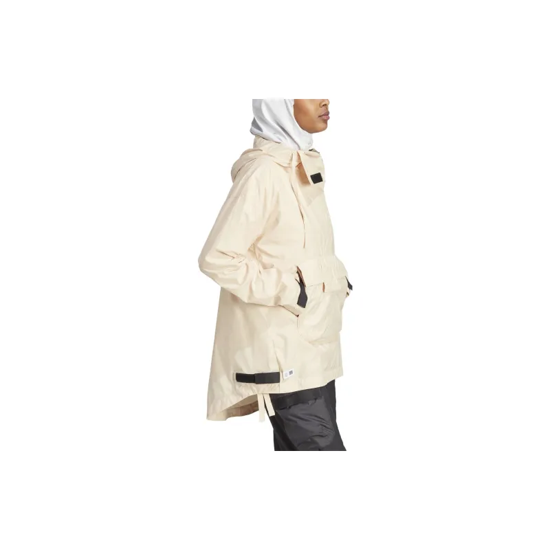 Adidas Windbreaker Jackets Women's Beige Yellow-3