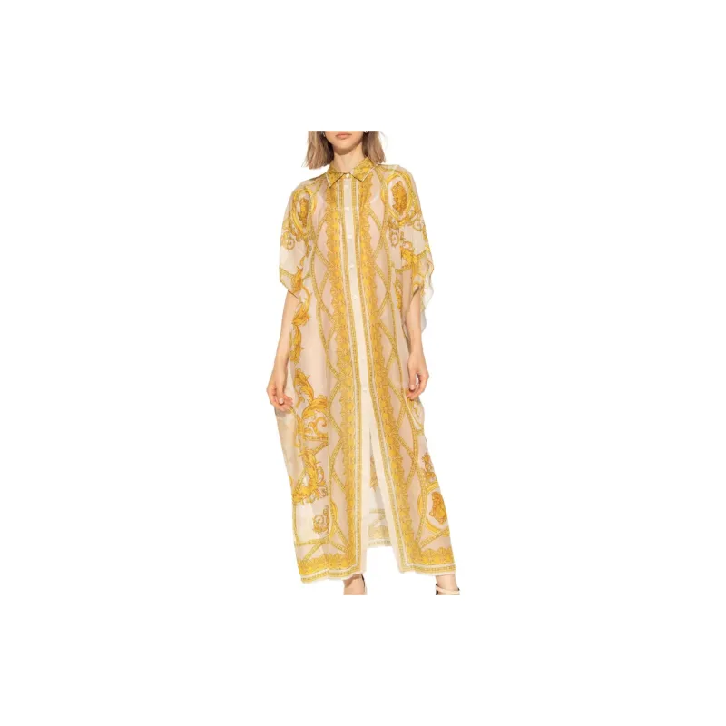VERSACE Short-Sleeved Dresses Women's Yellow-1