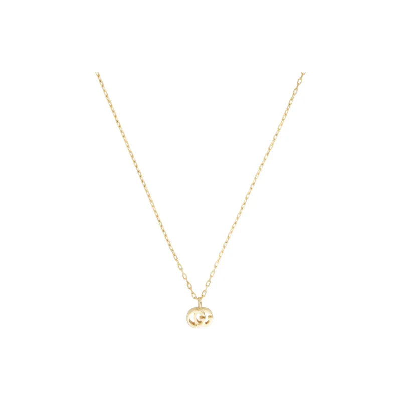 GUCCI 18K Gold Running Necklace Women's-0