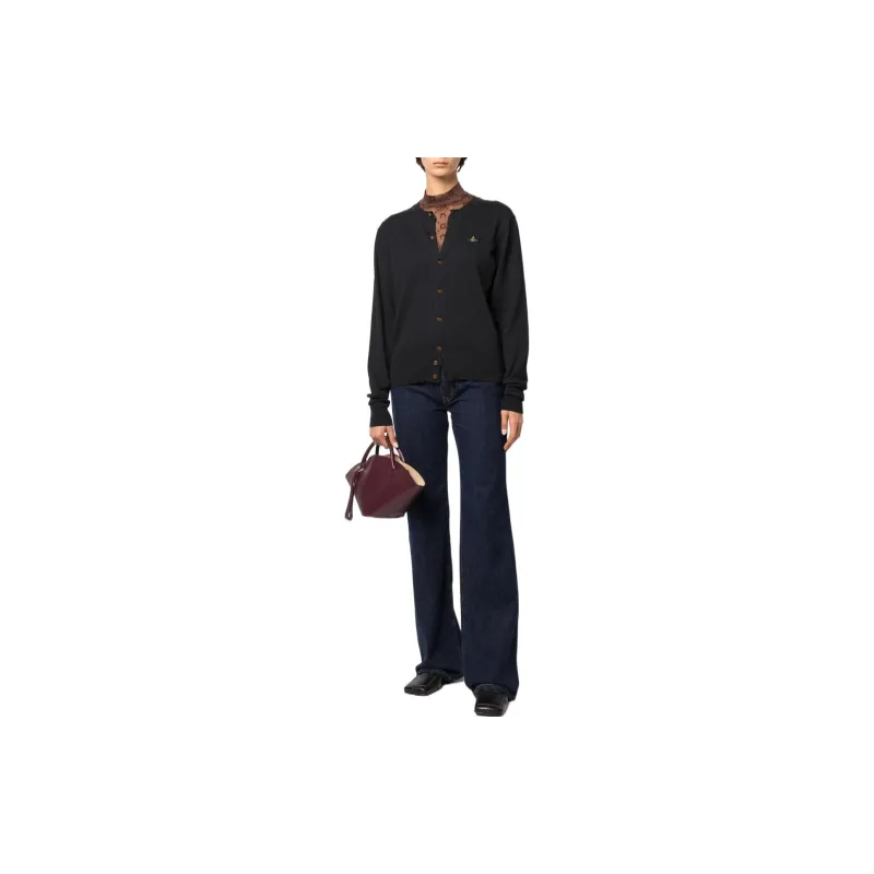Vivienne Westwood FW22 Cashmere Sweater Women's Black-1
