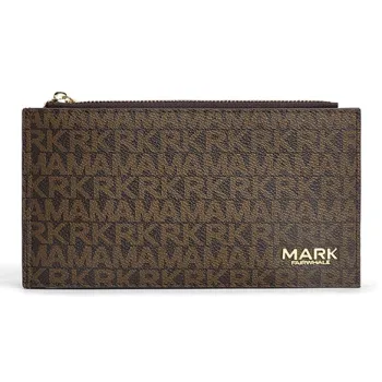 FAIRWHALE PVC Wallet Women's Vanilla White/Acorn Brown