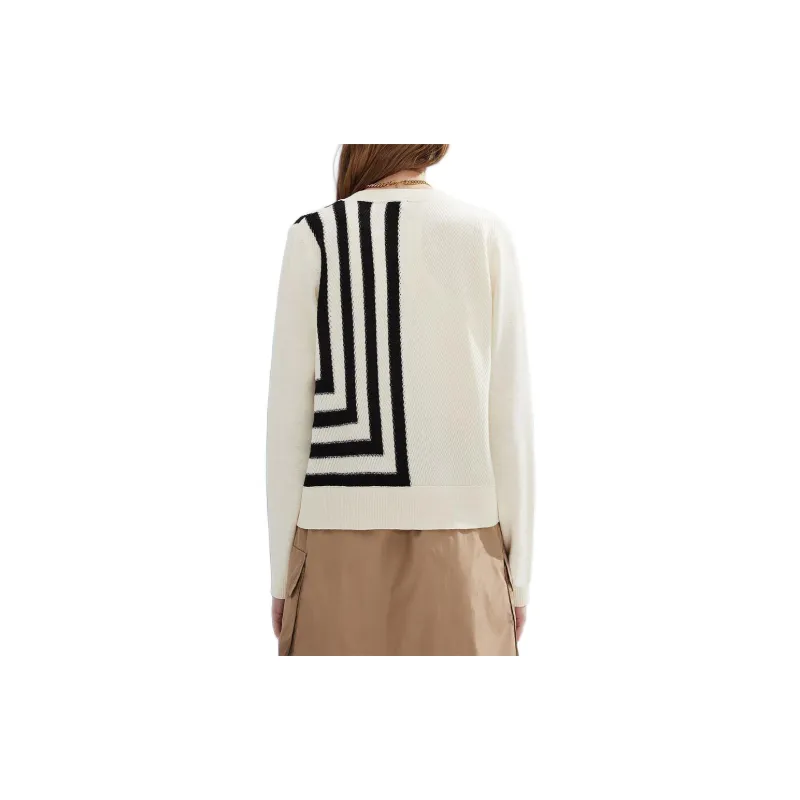 DKNY SS24 Knitwear Women's Black White Stripes-1