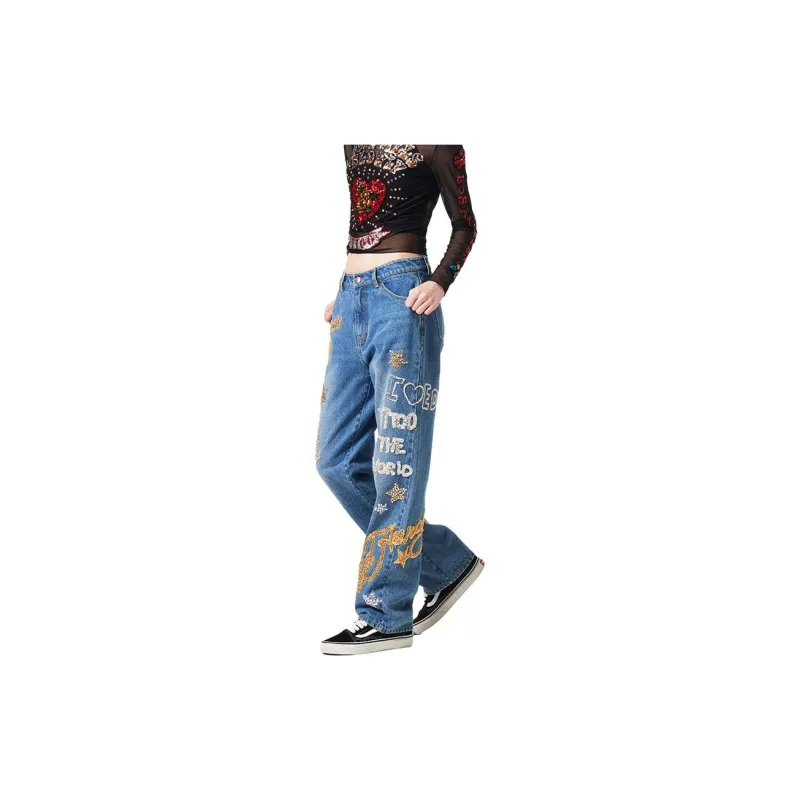 Ed Hardy Jeans Women's Blue-3