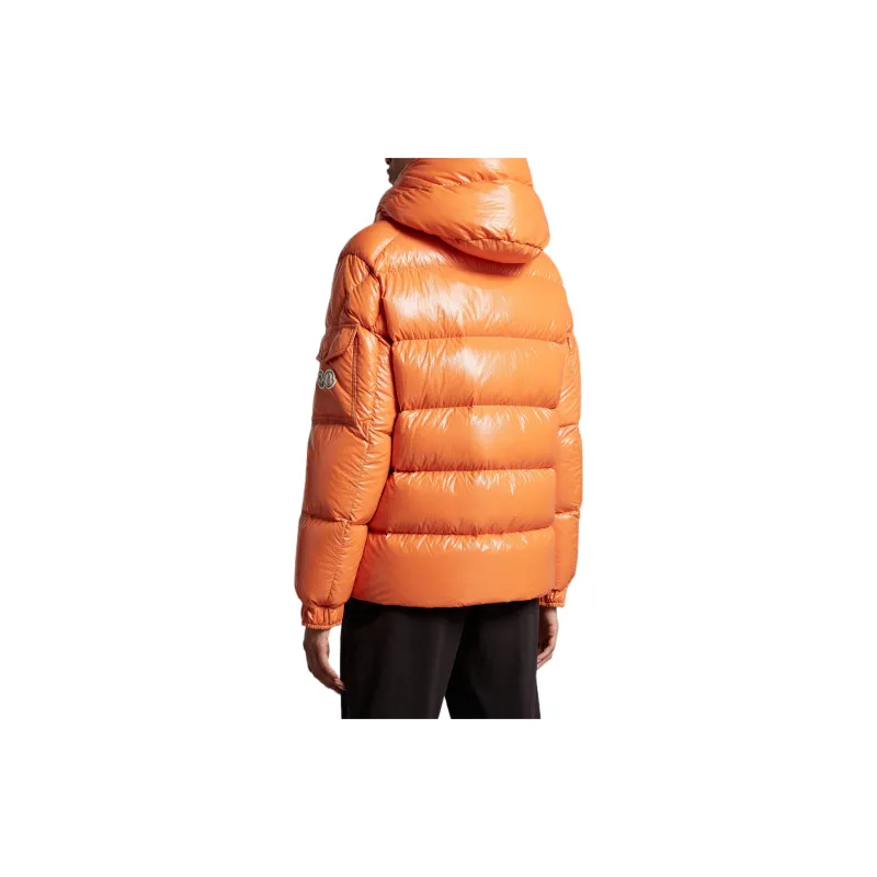 Moncler Women's Maya 70th Anniversary Special Edition Short Down Jacket Campfire Orange-2
