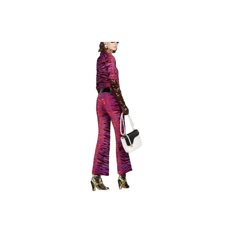 GUCCI Casual Pants Women's Purple-3