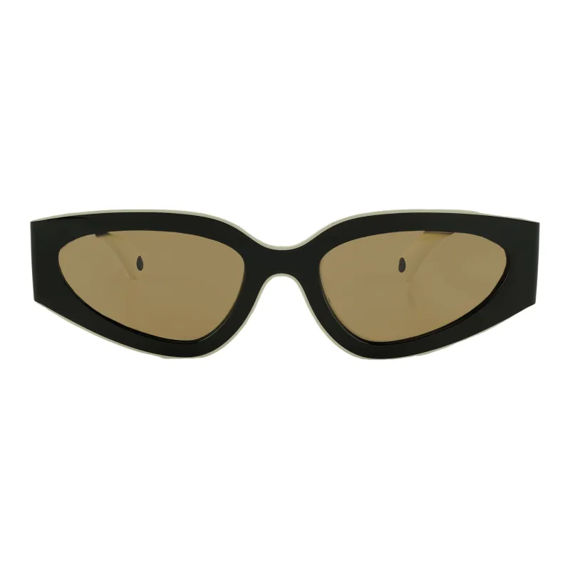 CHANEL Nylon Cat Eye Sunglasses Unisex Black - POIZON