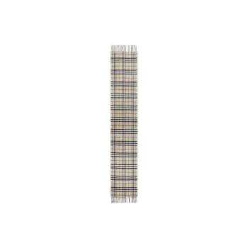 Burberry Cashmere Knit Scarves Women's Gray Black