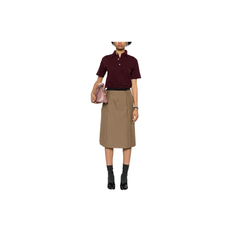 Maison Margiela Polo Shirt Women's Bordeaux Red-1