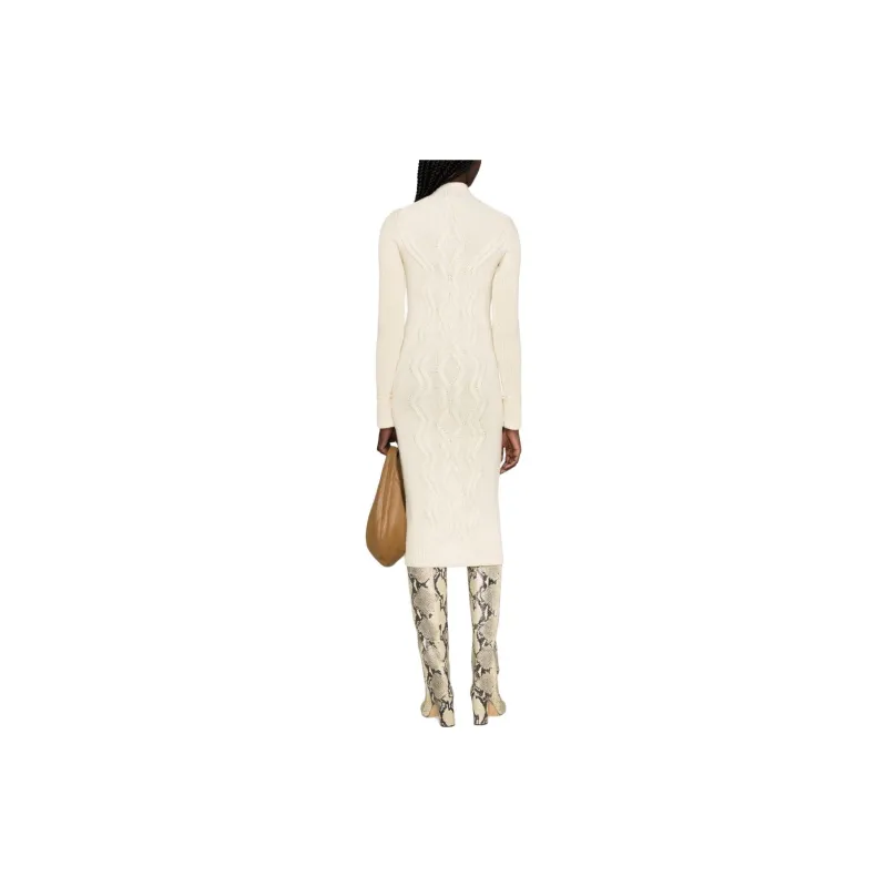 ISABEL MARANT Adrienne Cable-knit Midi Dress-2