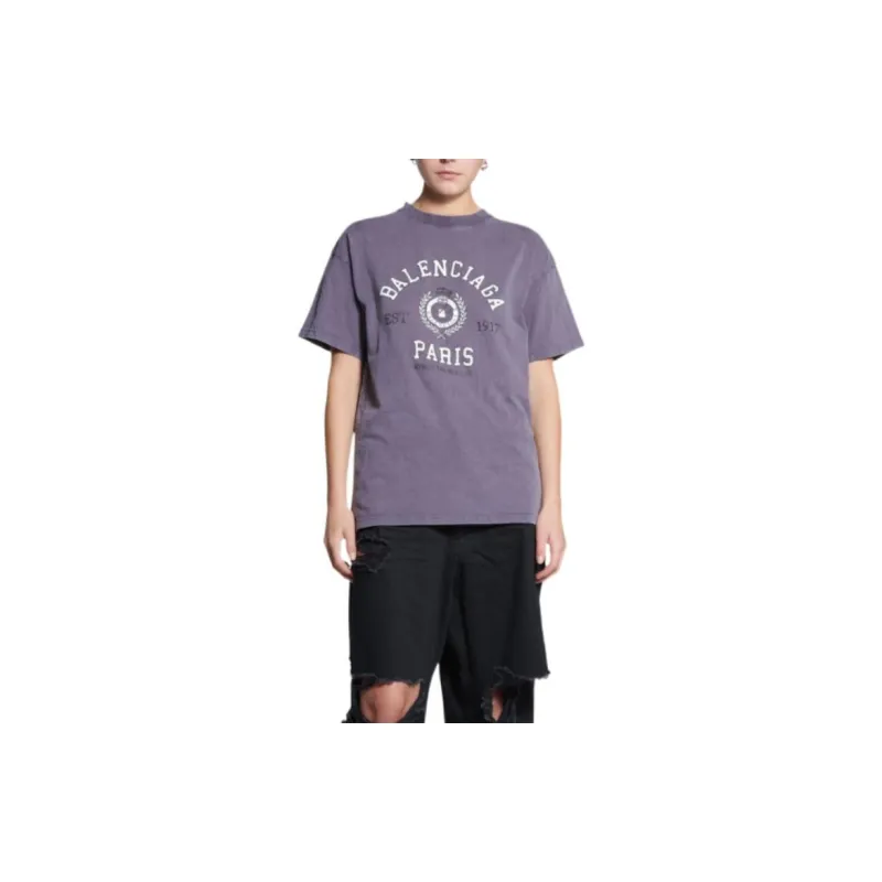 Balenciaga T Shirt 'Burgundy'-2