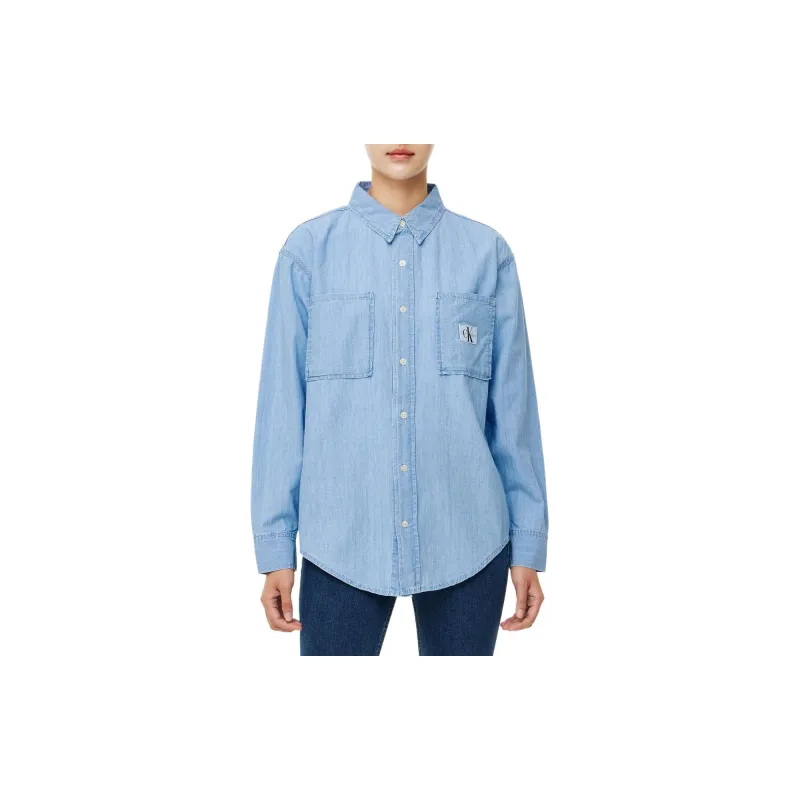 CALVIN KLEIN Shirt Women's Light Blue-4