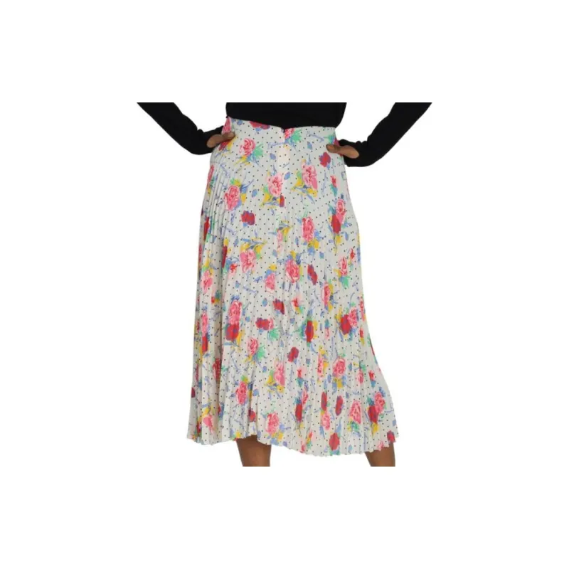 Balenciaga Pleated Kick Skirt 'Cream / Red'-4