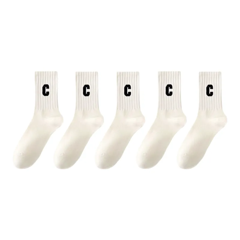 Lan Miao Mid Calf Socks Women's 5 Pack-5