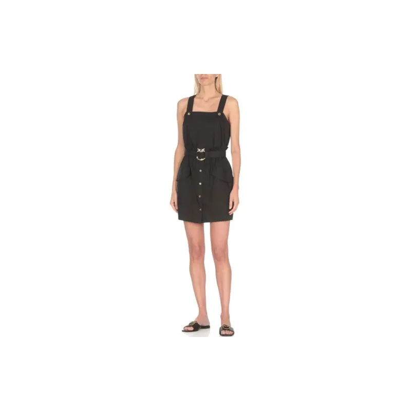 PINKO Sleeveless Dress Women's Black-1