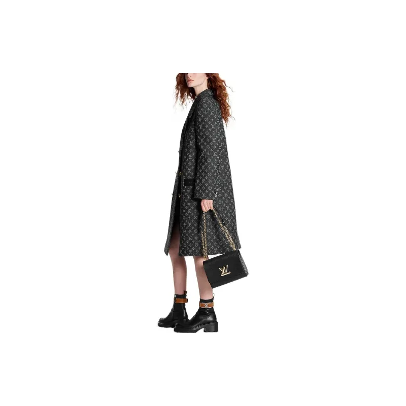 LOUIS VUITTON Coat Women's Black-2
