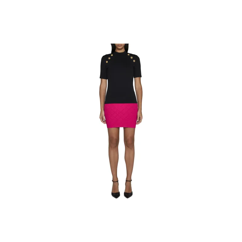 BALMAIN 6 Button Knit T Shirt-1