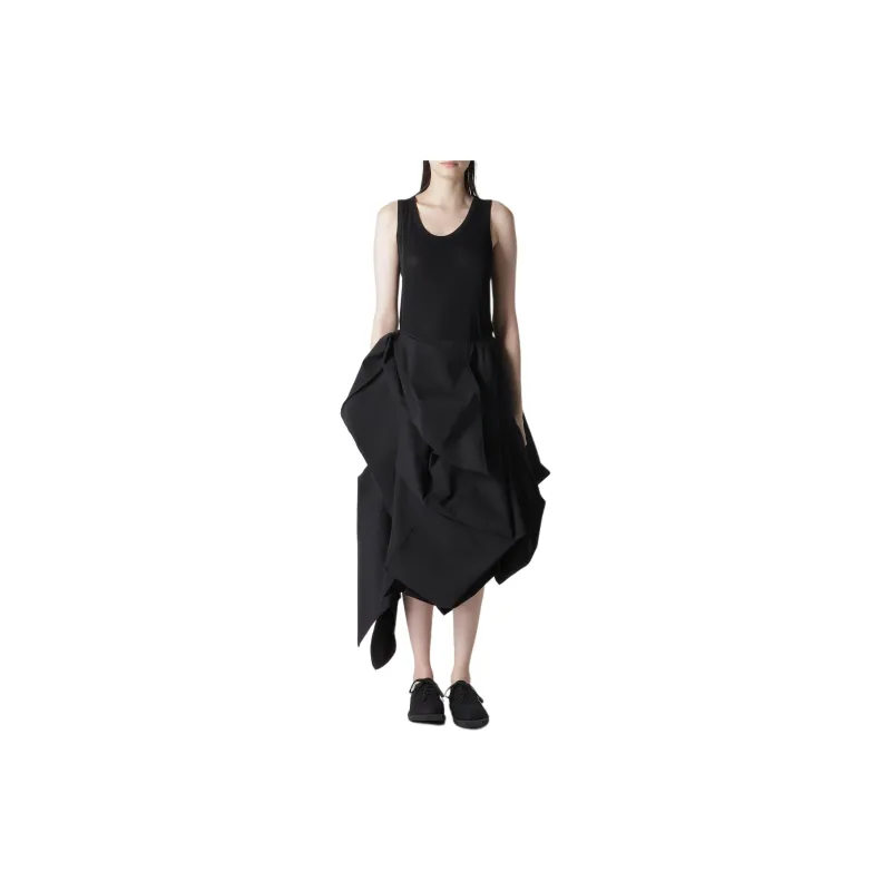 Yohji Yamamoto Asymmetric Draped Skirt-2