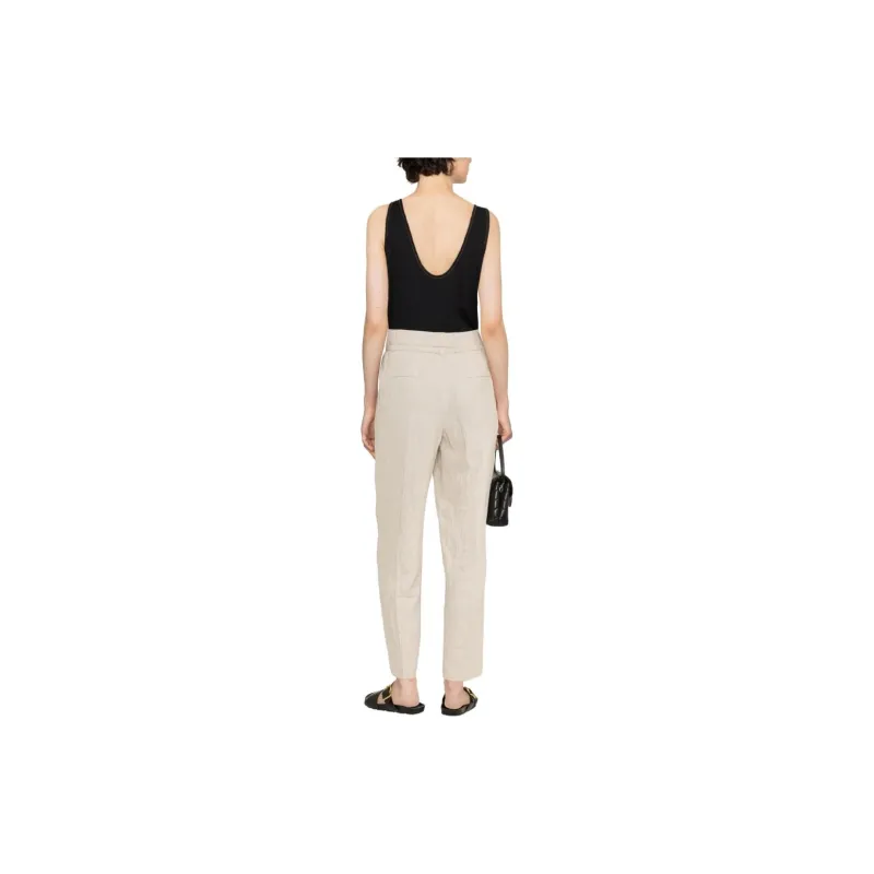 Brunello Cucinelli Cropped Tapered Trousers-2