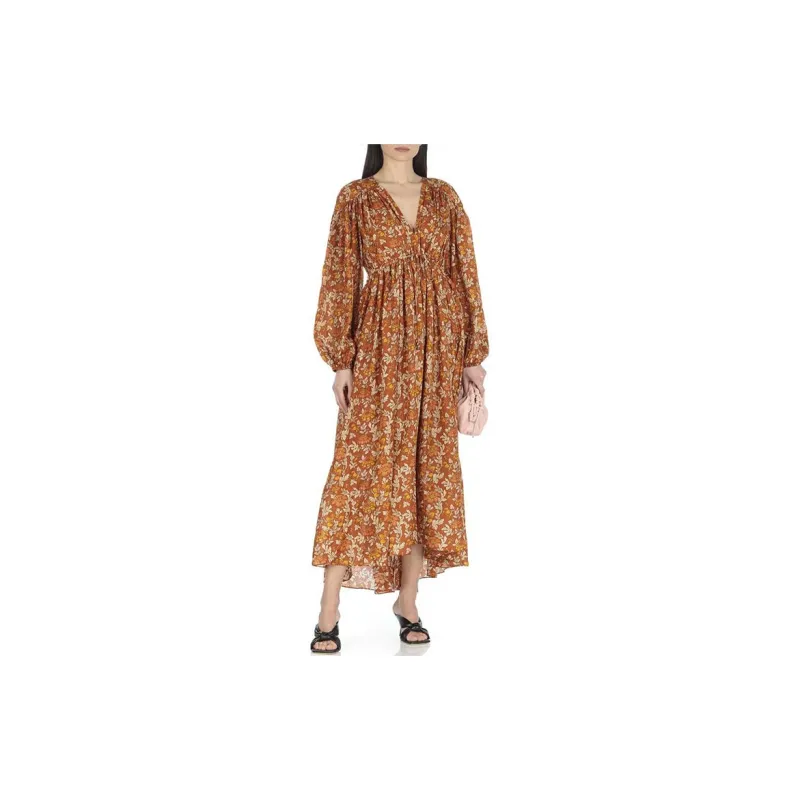 Zimmermann Long-Sleeved Dresses Women's Brown-1