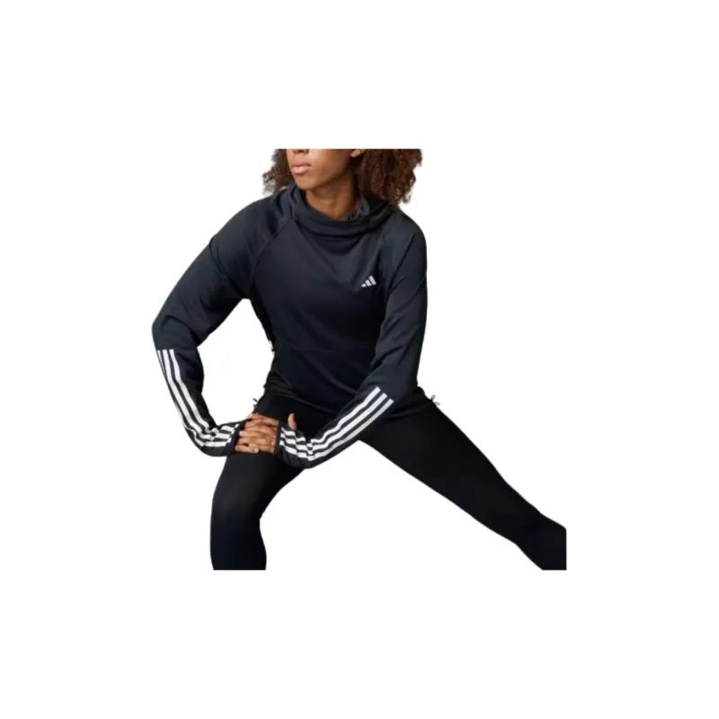 Adidas Free Shipping With AdiClub Own The Run 3 Stripes Hoodie-5