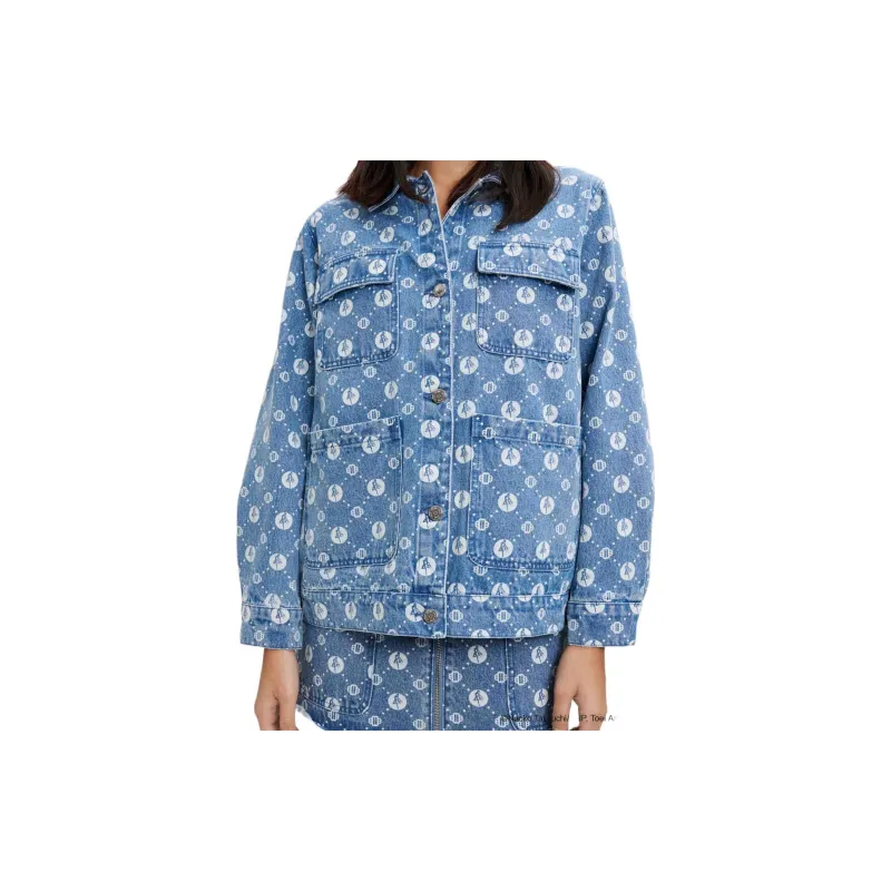 Sailor Moon X Maje X Sailor Moon Denim Jackets Women's Blue-2