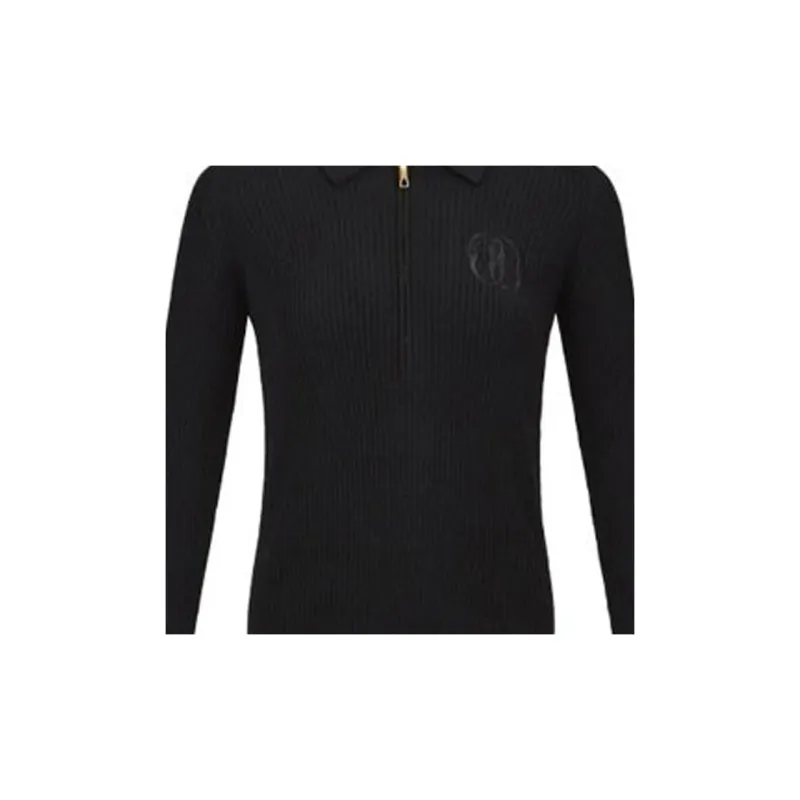 BALLY Logo embroidered Ribbed knit Jumper-3