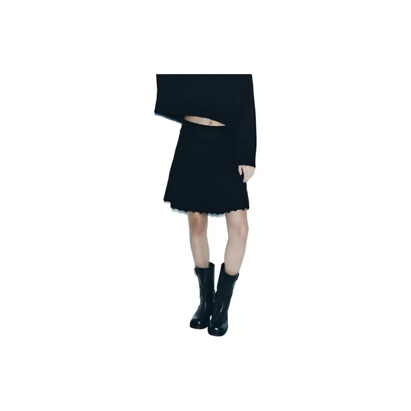 ZARA Casual Short Skirts Women's Black-2