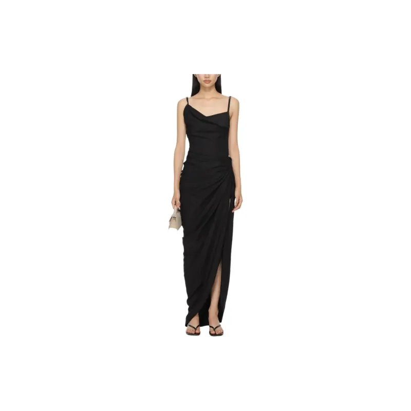 Jacquemus Ruched Strapped Dress-1
