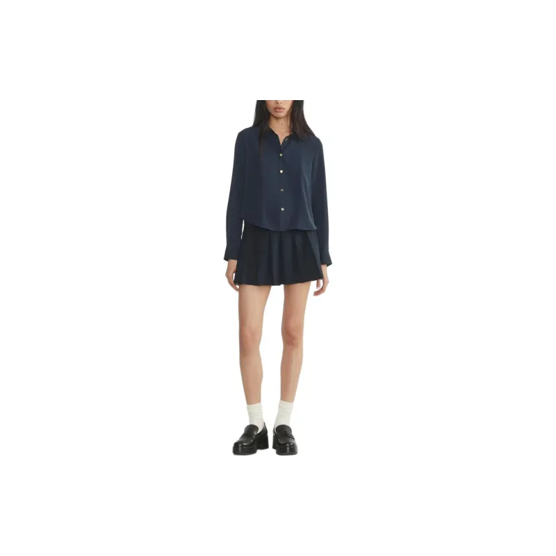 ARITZIA Sunday Best Panna Shirt Shirt Women's Admiral/Marine Blue-3