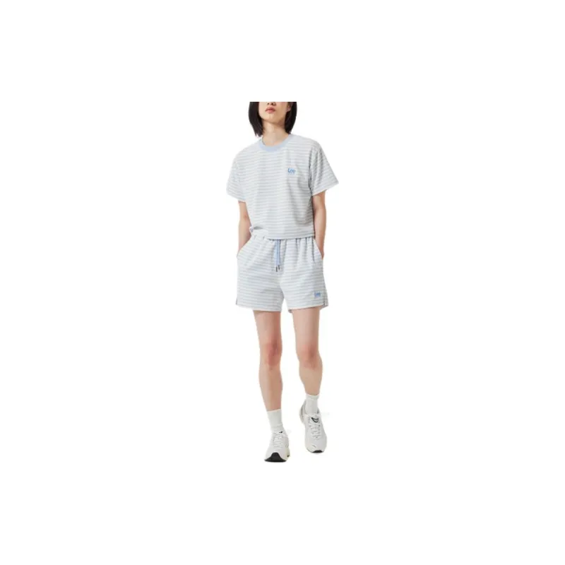 Lee Casual Shorts Women's Light Blue-3