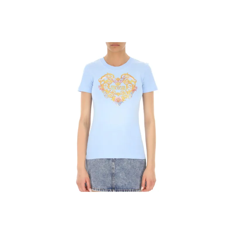 VERSACE JEANS COUTURE T Shirts Women's Blue-1