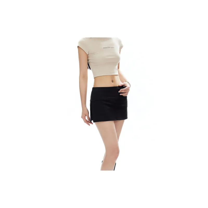 APEA Casual Short Skirts Women's Rock Black-4