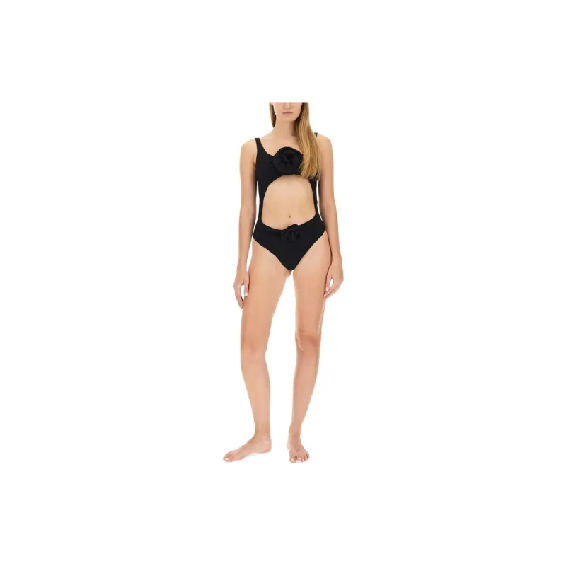 Magda Butrym Rear Zipped Twisted Cut Out Bodysuit-2