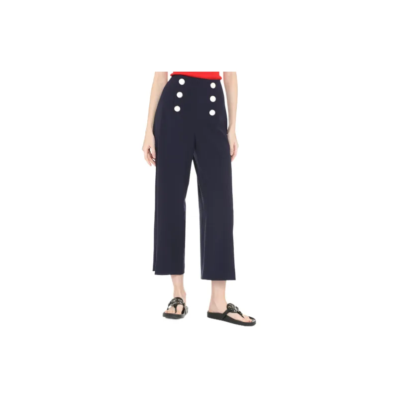 MOSCHINO Button Detailed Wide Leg Trousers-2