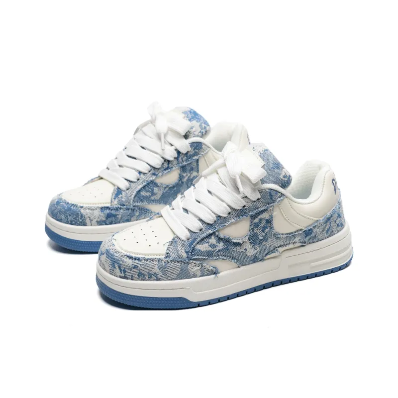 Anime Story Slip Resistant, Abrasion Resistant, Lightweight, Breathable Low Top Skateboard Shoes Unisex Mismatched-2