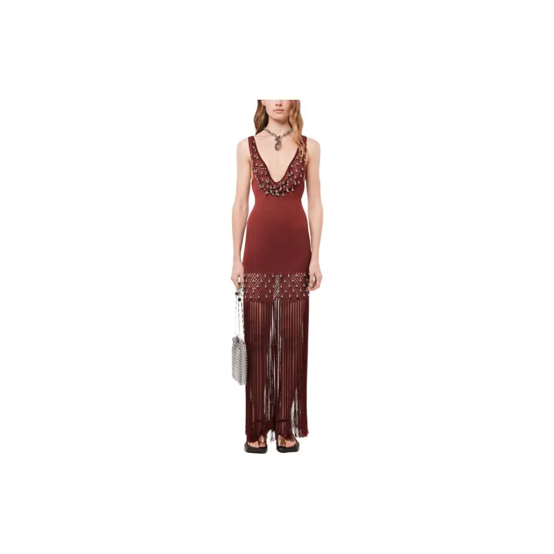 Paco Rabanne Fringed Maxi Dress-2