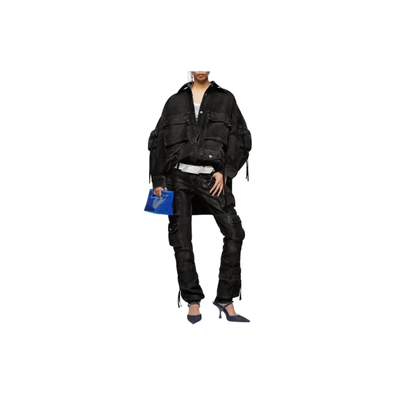 The Attico Fern Washed Short Coat-1