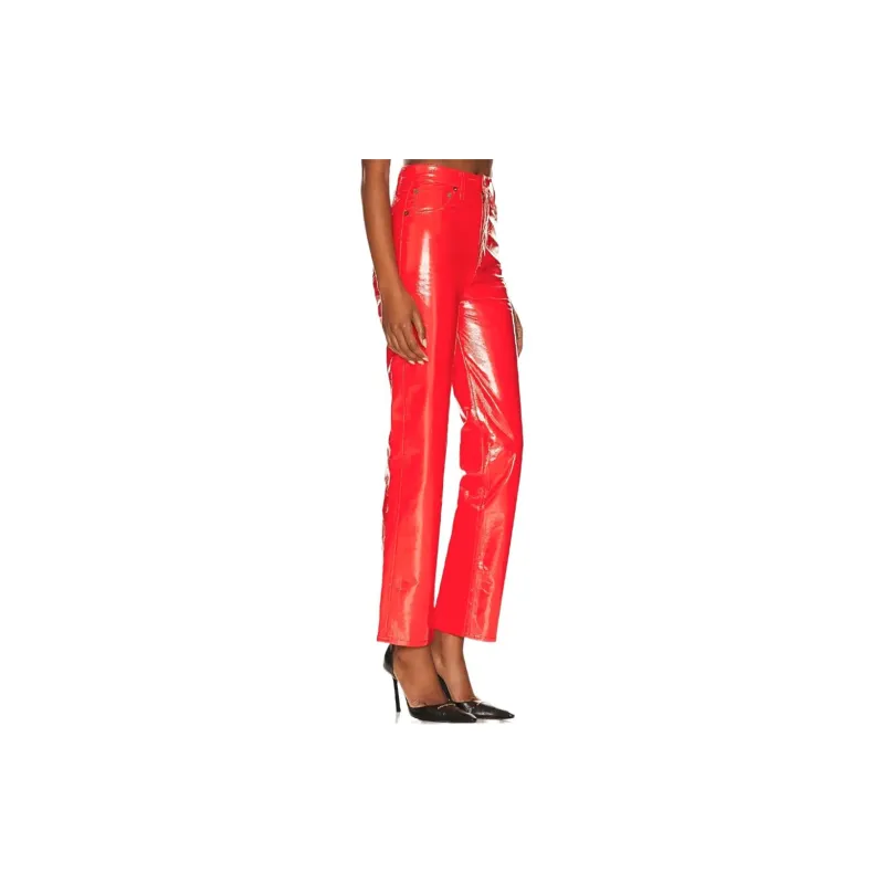 AGOLDE Casual Pants Women's Red-3