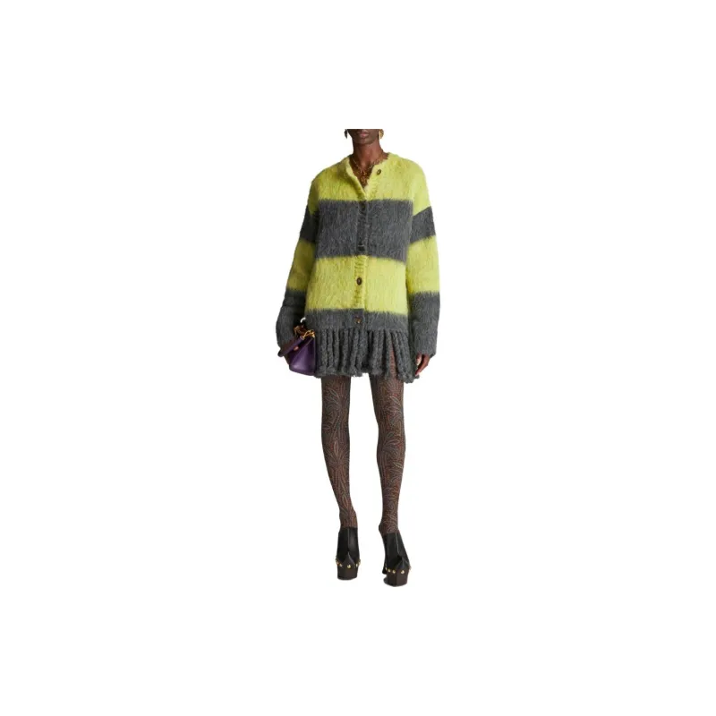ETRO Crewneck Long Sleeved Cardigan-2